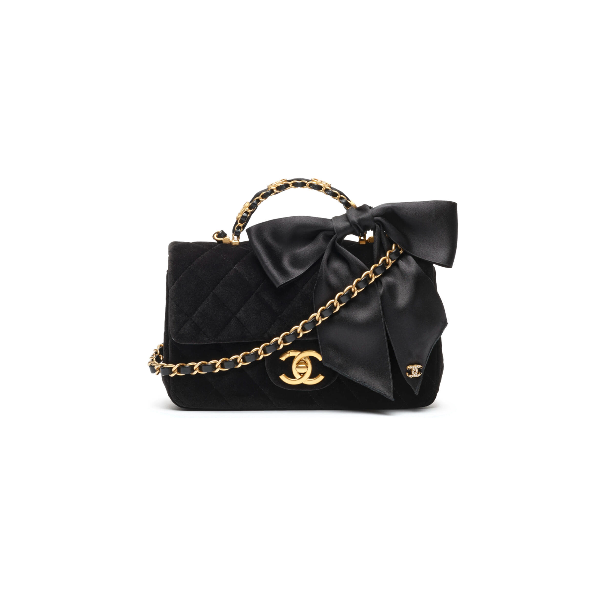 CHANEL MASTER MINI FLAP BAG WITH TOP HANDLE AS5875 (20*13*6cm)